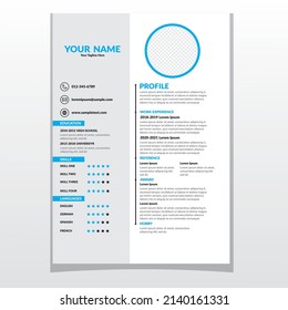 CV  Resume template  elegant stylish design  
business resume Vector