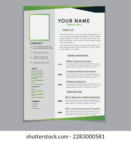 CV Resume template elegant stylish design business resume Vector