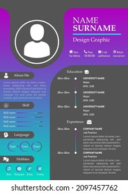 CV Resume Template. Fresh Idea of Color and Design. Best for Job Application