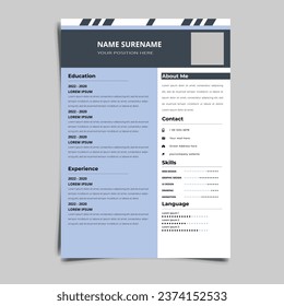 CV Resume vector Graphic Templates