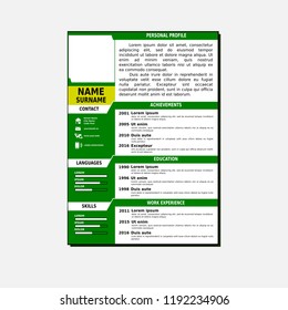 cv simple template