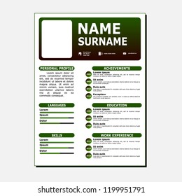 CV Simple Template