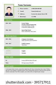CV template - Green