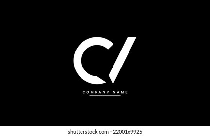 CV, VC Abstract Letters Logo Monogram