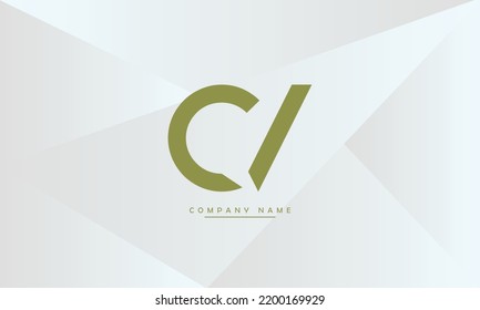 CV, VC Abstract Letters Logo Monogram