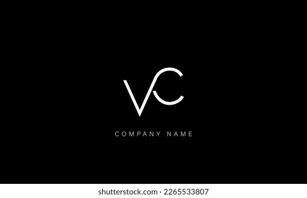 CV, VC Abstract Letters Logo Monogram