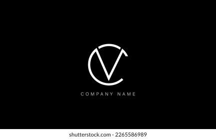CV, VC Abstract Letters Logo Monogram