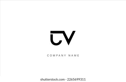 CV, VC Abstract Letters Logo Monogram