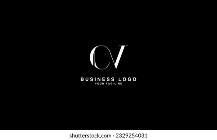 CV, VC, Abstract Letters Logo Monogram