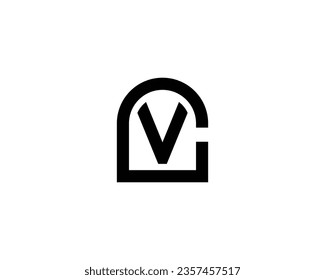 CV VC logo design vector template