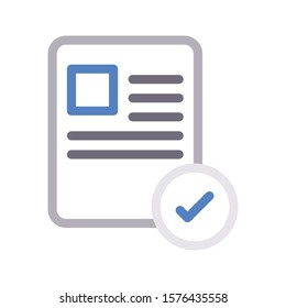 CV vector color line  icon 