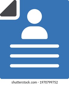CV vector glyph colour icon
