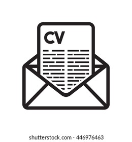 CV vector icon