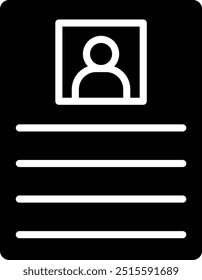 Cv Vector Icon Design Illustration