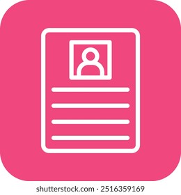 Cv Vector Icon Design Illustration