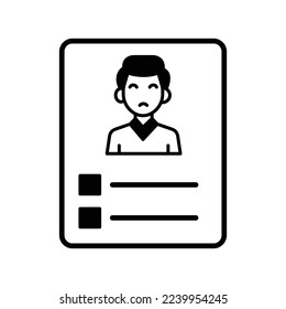 cv Vector Icon Fully Editable

