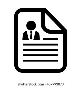 CV vector icon illustration isolated on white background. Cv icon. Cv icon eps. Cv icon clip art.
