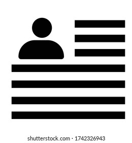Cv vector symbol icon eps10
