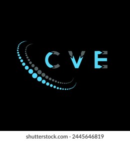 Diseño abstracto del logotipo de la letra de CVE. CVE diseño único. CVE.
