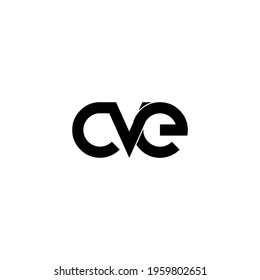 cve letter original monogram logo design