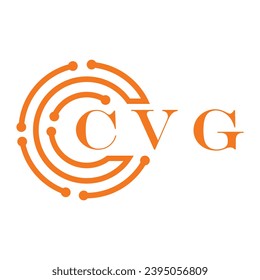 CVG letter design. CVG letter technology logo design on white background. CVG Monogram logo design for entrepreneur and business