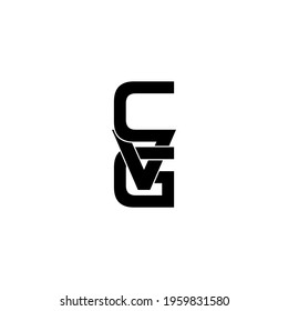 cvg letter original monogram logo design