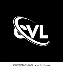 CVL logo. CVL letter. CVL letter logo design. Initials C VL logo linked with circle and uppercase monogram logo. CVL typography for technology, business and real estate brand.