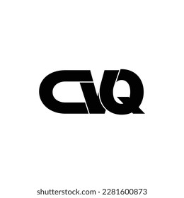 vector de diseño de logotipo de monograma de carta CVQ