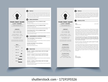 CV/RESUME Template Design With Cover Letter