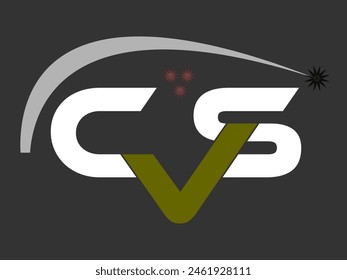 CVS letter logo abstract design. CVS simple and modern logo. Illustrator CVS Corporate design.