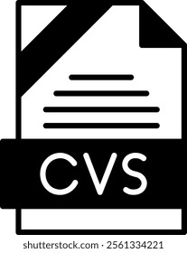 CVS Solid Style Icon Design