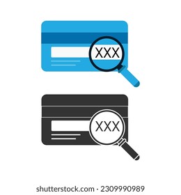 Cvv Number Icon Vector Design.