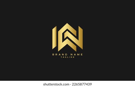 CVW, CWV, CW, WC, Resumen diseño del logotipo inicial de la letra monograma