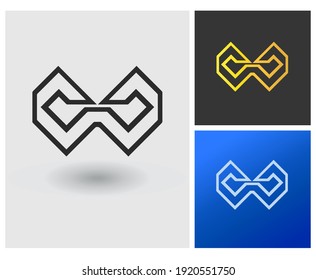 CW CAC initial based Logo Design in Gradient Colors. Creative Modern company logo. construction letter shape with Letters Vector Icon Logo idea Illustration.