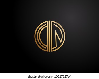 CW circle shape gold color design