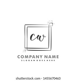 CW Initial beauty monogram logo vector