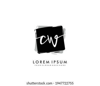CW Initial beauty monogram logo vector