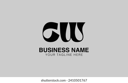 CW initial logo | initial based abstract modern minimal creative logo, vector template image. luxury logotype , real estate homie . typography . initials 