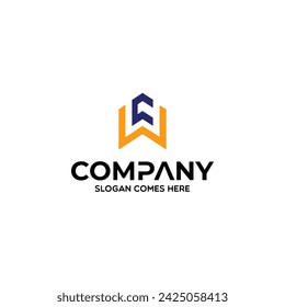 CW initial logo design, CW logo, CW Letter Logo Design Template Vector EPS