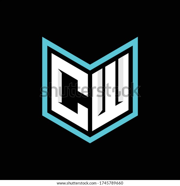 Cw Initial Logo Monogram Designs Modern Stock Vector (Royalty Free ...