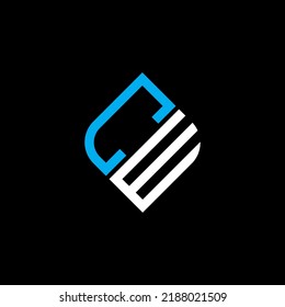 CW-Brief-Logo kreatives Design mit Vektorgrafik
