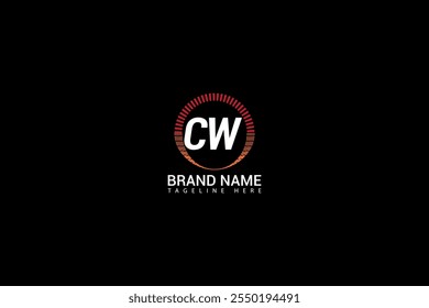 Logotipo da letra CW Creative Design. Vetor de Conceito Exclusivo de Logotipo de monograma CW. CW criativa moderna plana abstrato iniciais letra logotipo.