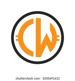CW Letter Logo, Cryptocurrency logo, Cryptocurrency Symbol, 