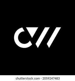 CW letter logo design vector template 