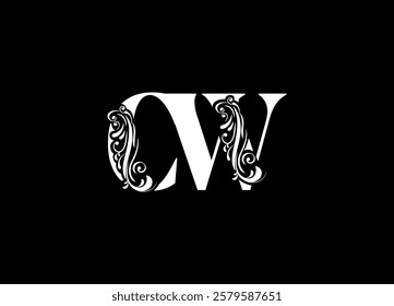 CW letter logo and monogram design
