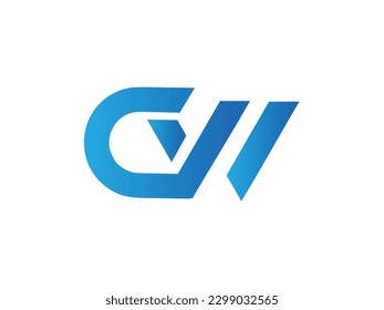 Diseño del logotipo vectorial de letras CW. Logo de CW. Carta de guerra. Diseño de letras. Templo premium