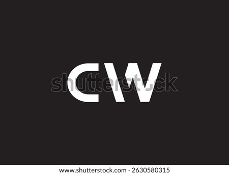 CW logo desing and monogram logo
