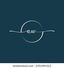 CW Signature-Initial-Logo-Vorlage Vektor,Signature-Logo