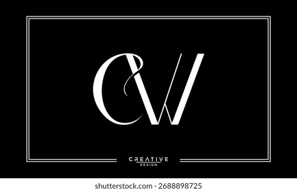 CW, WC, C, W, Abstract Letters Logo Monogram