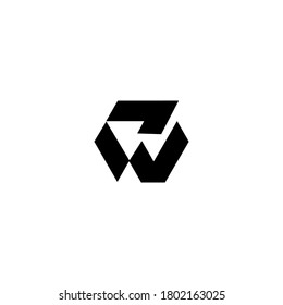 Elemento de plantilla de diseño de logotipo de CW WC